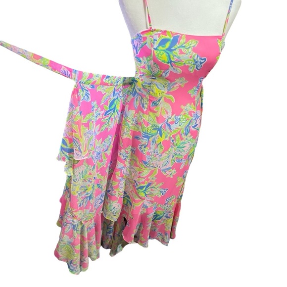 Lilly Pulitzer Anni Maxi Dress Size 2
Squeeze the Day 
High Low Ruffle - Picture 7 of 16